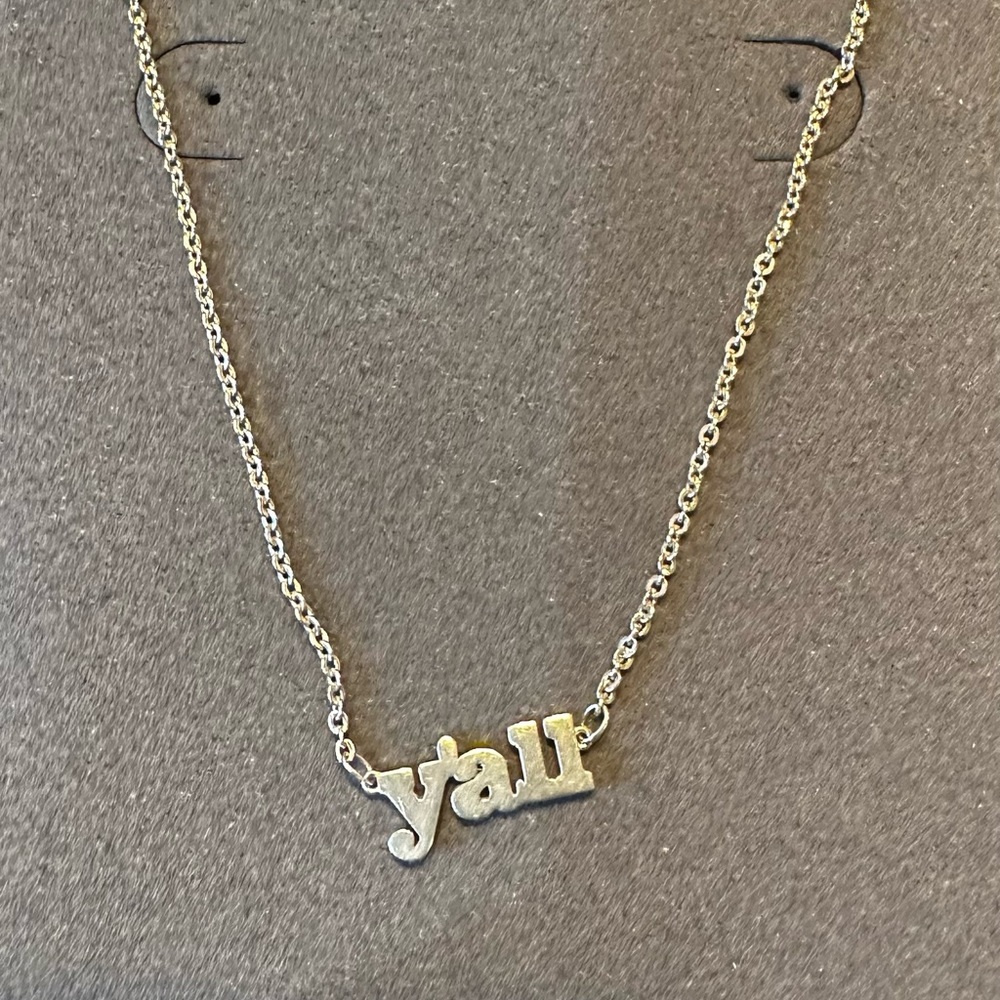 Kendra Scott Silver Y’all Necklace